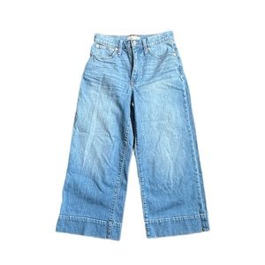 Madewell light wash - Wide Leg Crop - 27